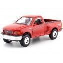 Cochesdemetal.es 1999 Ford F150 Regular Cab Flareside Pickup Rojo 1:24 Welly 29391