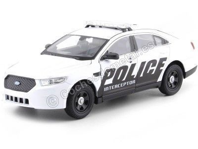 2013 Ford Police Interceptor Blanco 1:24 Welly 24045 Cochesdemetal.es