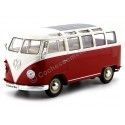 Carsdemetal.es 1963 Volkswagen vw t1 samba ônibus vermelho/bege 1:24 bem 22095
