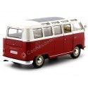 Carsdemetal.es 1963 Volkswagen vw t1 samba ônibus vermelho/bege 1:24 bem 22095