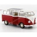 Carsdemetal.es 1963 Volkswagen vw t1 samba ônibus vermelho/bege 1:24 bem 22095