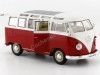Carsdemetal.es 1963 Volkswagen vw t1 samba ônibus vermelho/bege 1:24 bem 22095