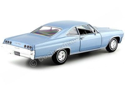 Cochesdemetal.es 1965 Chevrolet Impala SS 396 Azul Metalizado 1:24 Welly 22417 2