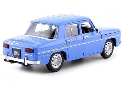 1967 Renault 8 R8 Gordini 1100 Azul/Blanco 1:24 Welly 24015 Cochesdemetal.es 2