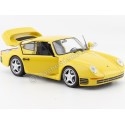 Carsdemetal.es 1986 Porsche 959 Amarelo 1:24 bem 24076