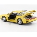 Carsdemetal.es 1986 Porsche 959 Amarelo 1:24 bem 24076