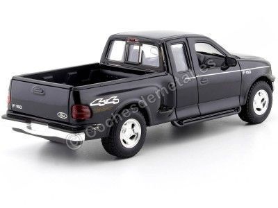 1999 Ford F150 Flareside Supercab Pickup Negro 1:24 Welly 29396 Cochesdemetal.es 2