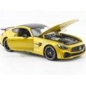 Carsdemetal.es 2015 Mercedes-Benz AMG GT R Coupe (C190) Amarelo Metálico 1:24 Welly 24081