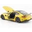 Carsdemetal.es 2015 Mercedes-Benz AMG GT R Coupe (C190) Amarelo Metálico 1:24 Welly 24081