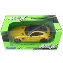 Cochesdemetal.es 2015 Mercedes-Benz AMG GT R Coupe (C190) Amarillo Metalizado 1:24 Welly 24081