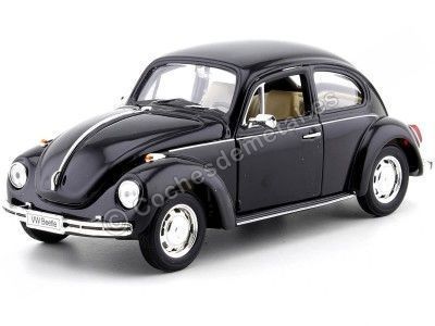 Carsdemetal.es 1959 Volkswagen VW Kafer Hard Top Black 1:24 Welly 22436