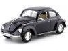 Carsdemetal.es 1959 Volkswagen VW Kafer Hard Top Black 1:24 Welly 22436