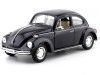 Cochesdemetal.es 1959 Volkswagen VW Kafer Hard Top Negro 1:24 Welly 22436