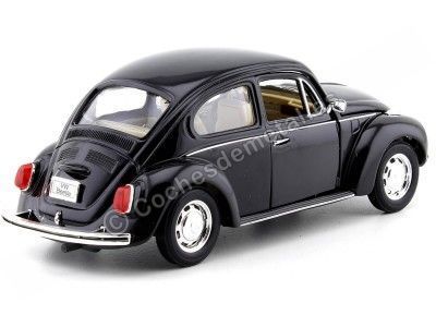 Cochesdemetal.es 1959 Volkswagen VW Kafer Hard Top Negro 1:24 Welly 22436 2