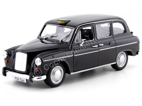 Cochesdemetal.es 1985 Austin FX4 London Taxi Black 1:24 Welly 22450