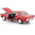 Cochesdemetal.es 1964 Ford Mustang 1/2 Coupe Rojo 1:24 Welly 22451