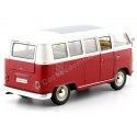 CARSDEMETAL.ES 1963 Volkswagen VW T1 Red / Beige Bus 1:24 Welly 22095