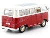 CARSDEMETAL.ES 1963 Volkswagen VW T1 Red / Beige Bus 1:24 Welly 22095