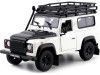 Cochesdemetal.es 2010 Land Rover Defender 90 TDI Blanco con Snorkel 1:24 Welly 22498