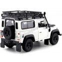 Carsdemetal.es 2010 Land Rover Defenda 90 TDI White com Snorkel 1:24 Welly 22498