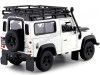 Carsdemetal.es 2010 Land Rover Defenda 90 TDI White com Snorkel 1:24 Welly 22498