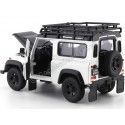 Carsdemetal.es 2010 Land Rover Defenda 90 TDI White com Snorkel 1:24 Welly 22498