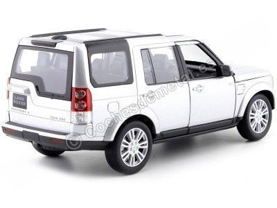 2010 Land Rover Discovery 4 Gris Metalizado 1:24 Welly 24008 Cochesdemetal.es 2