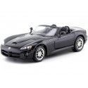 Cochesdemetal.es 2003 Dodge Viper SRT-10 Cabrio Negro 1:24 Welly 22445