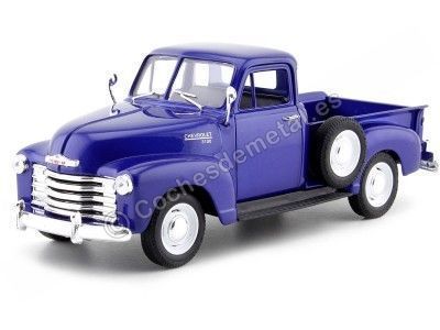 1953 Chevrolet 3100 Pickup Azul 1:24 Welly 22087 Cochesdemetal.es