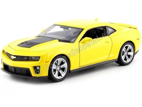 Cochesdemetal.es 2012 Chevrolet Camaro ZL1 Amarillo 1:24 Welly 24042