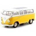 Cochesdemetal.es 1963 Volkswagen VW T1 Bus Amarillo/Beige 1:24 Welly 22095