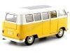 CARSDEMETAL.ES 1963 Volkswagen VW T1 Yellow Bus / Beige 1:24 Welly 22095