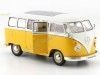 CARSDEMETAL.ES 1963 Volkswagen VW T1 Yellow Bus / Beige 1:24 Welly 22095