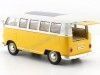 CARSDEMETAL.ES 1963 Volkswagen VW T1 Yellow Bus / Beige 1:24 Welly 22095