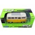 Carsdemetal.es 1963 Volkswagen VW T1 Bus Amarelo/bege 1:24 Welly 22095