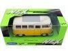 Carsdemetal.es 1963 Volkswagen VW T1 Bus Amarelo/bege 1:24 Welly 22095