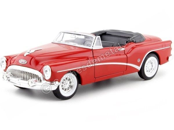 Carsdemetal.es 1953 Buick Skylark conversível vermelho 1:24 bem 24027