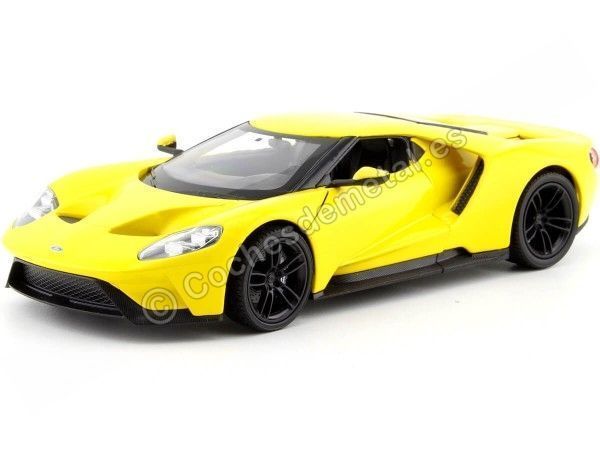 Cochesdemetal.es 2017 Ford GT Amarillo 1:24 Welly 24082