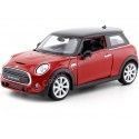 Cochesdemetal.es 2014 Mini Cooper S Rojo/Negro 1:24 Welly 24058