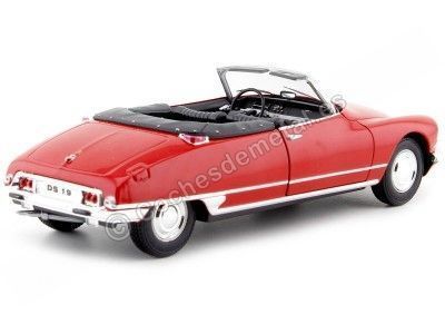 Cochesdemetal.es 1956 Citroen DS 19 Cabriolet Abierto Rojo 1:24 Welly 22506 2