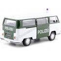 Carsdemetal.es 1972 Volkswagen VW T2 ônibus Berlineas Green/White 1:24 Welly 22472