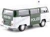 Carsdemetal.es 1972 Volkswagen VW T2 ônibus Berlineas Green/White 1:24 Welly 22472