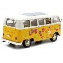 Carsdemetal.es 1963 Volkswagen VW T1 Bus Flor Power amarelo/bege 1:24 Welly 22095