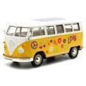 Carsdemetal.es 1963 Volkswagen VW T1 Bus Flor Power amarelo/bege 1:24 Welly 22095