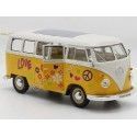 Carsdemetal.es 1963 Volkswagen VW T1 Bus Flor Power amarelo/bege 1:24 Welly 22095
