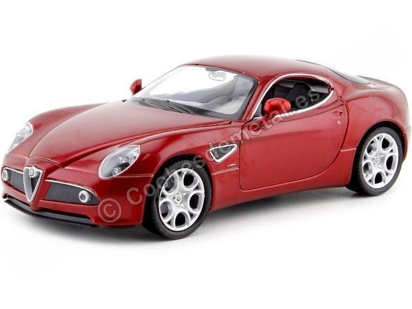 Carsdemetal.es 2007 Alfa Romeo 8C Competizione Red Cherry 1:24 Welly 22490