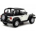 Cochesdemetal.es 2007 Jeep Wrangler Rubicon Cabrio Blanco 1:24 Welly 22489