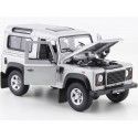 Carsdemetal.es 2010 Land Rover defender 90 TDI Gray 1:24 Welly 22498