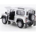 Cochesdemetal.es 2010 Land Rover Defender 90 TDI GRIS 1:24 Welly 22498