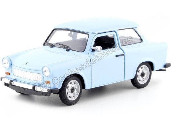 Cochesdemetal.es 1963 Trabant 601 Azul Claro 1:24 Welly 24037